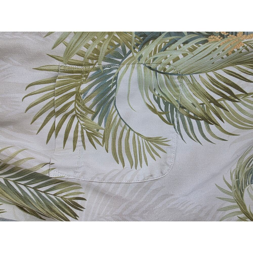 Tommy Bahama Vintage Silk Palm Tree Button Down Size Large Tall - Picture 11 of 11